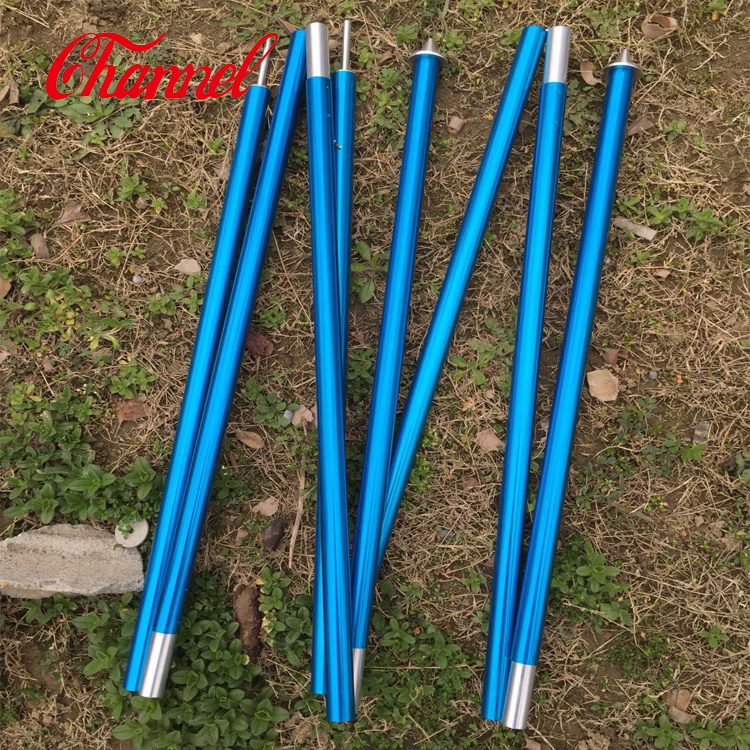 Gold telescopic aluminum north face tent poles