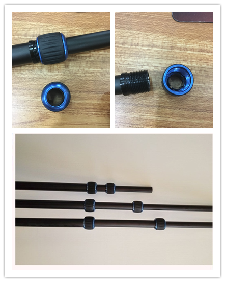 Custom length twist connection lock aluminum telescopic pole tube