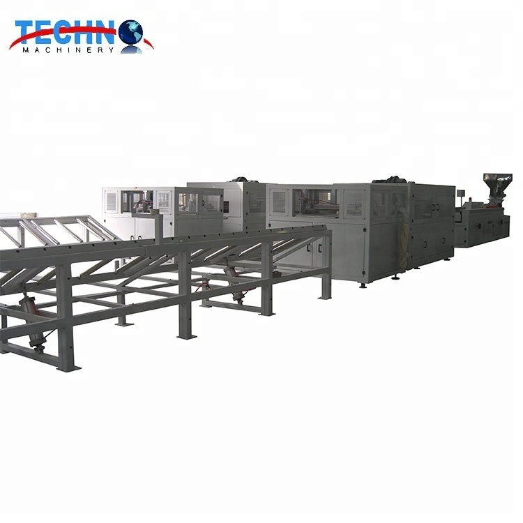 Wood Plastic Composited Product Making Machine/PVC PE PP WPC Door Floor Decorative Profile Board Panel Extrusion Production Line