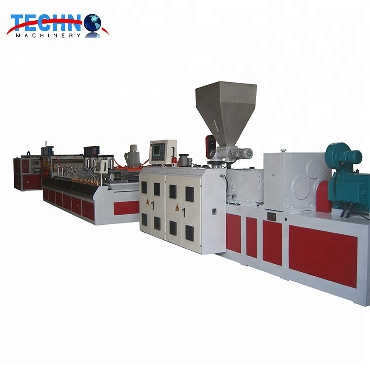 Wood Plastic Composited Product Making Machine/PVC PE PP WPC Door Floor Decorative Profile Board Panel Extrusion Production Line