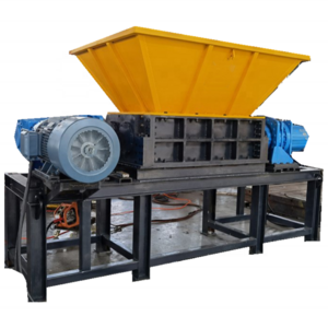 Double Two Shaft Shredder for Recycling Metal Scraps Tires Waste Plastic Wood