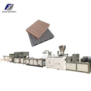 WPC wood plastic composite decking floor extruder making machine