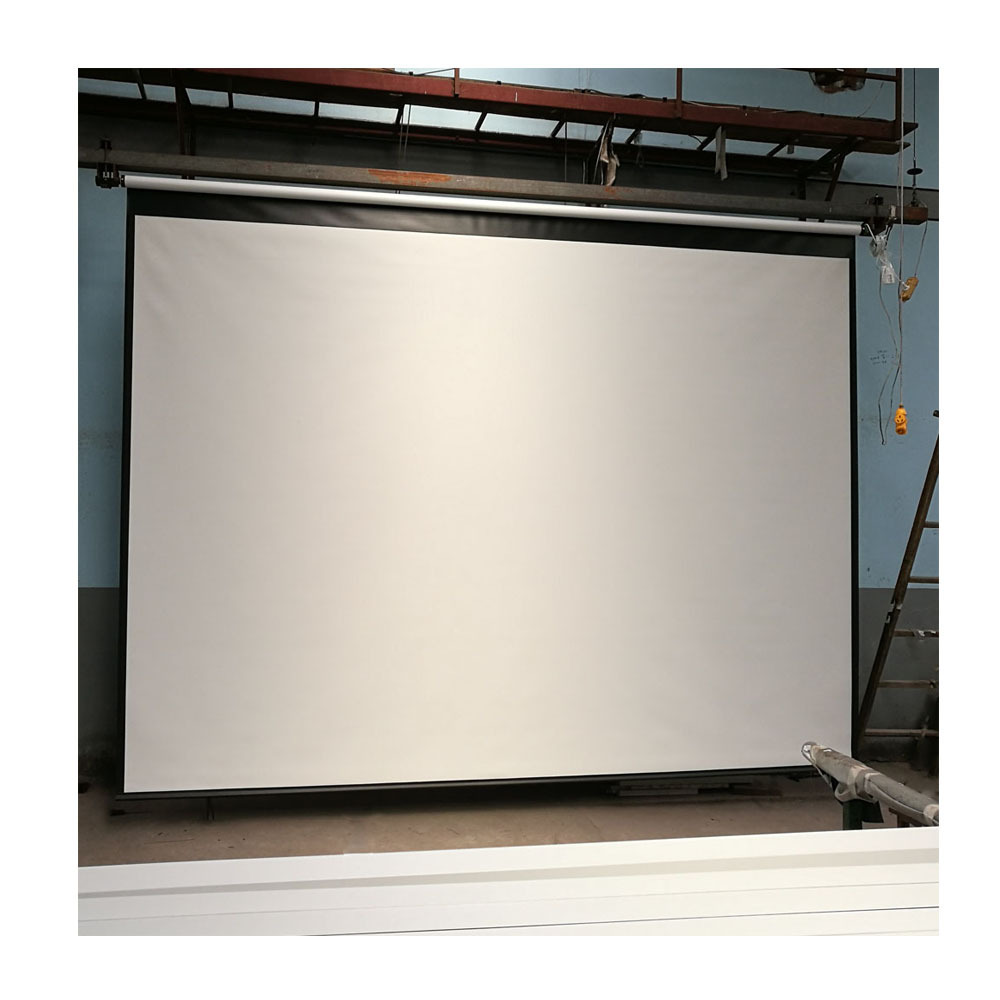 Large size projection screen 180inch 200inch 250inch 300inch 400inch Electric/motorized projector screen with tubular motor