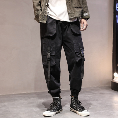 Men Cargo Pants Pockets Street Pants Casual Trousers Mens Black Cargo Pants Sweatpants