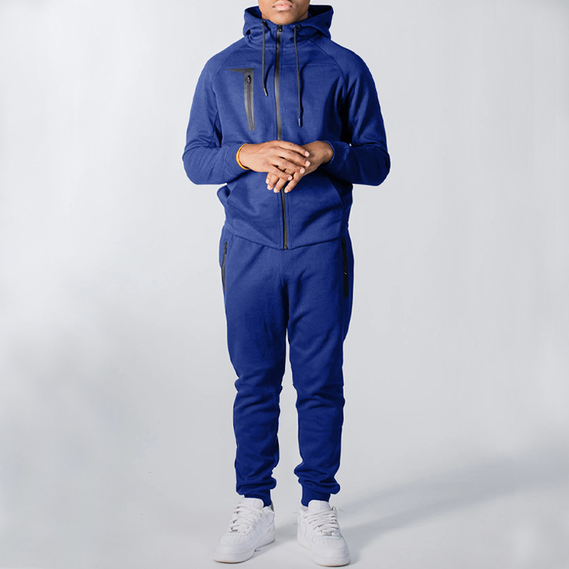 Mens Sweat Suits Zips Jogging Suit Track Suit Custom Logo Jacket Tracksuits For Men