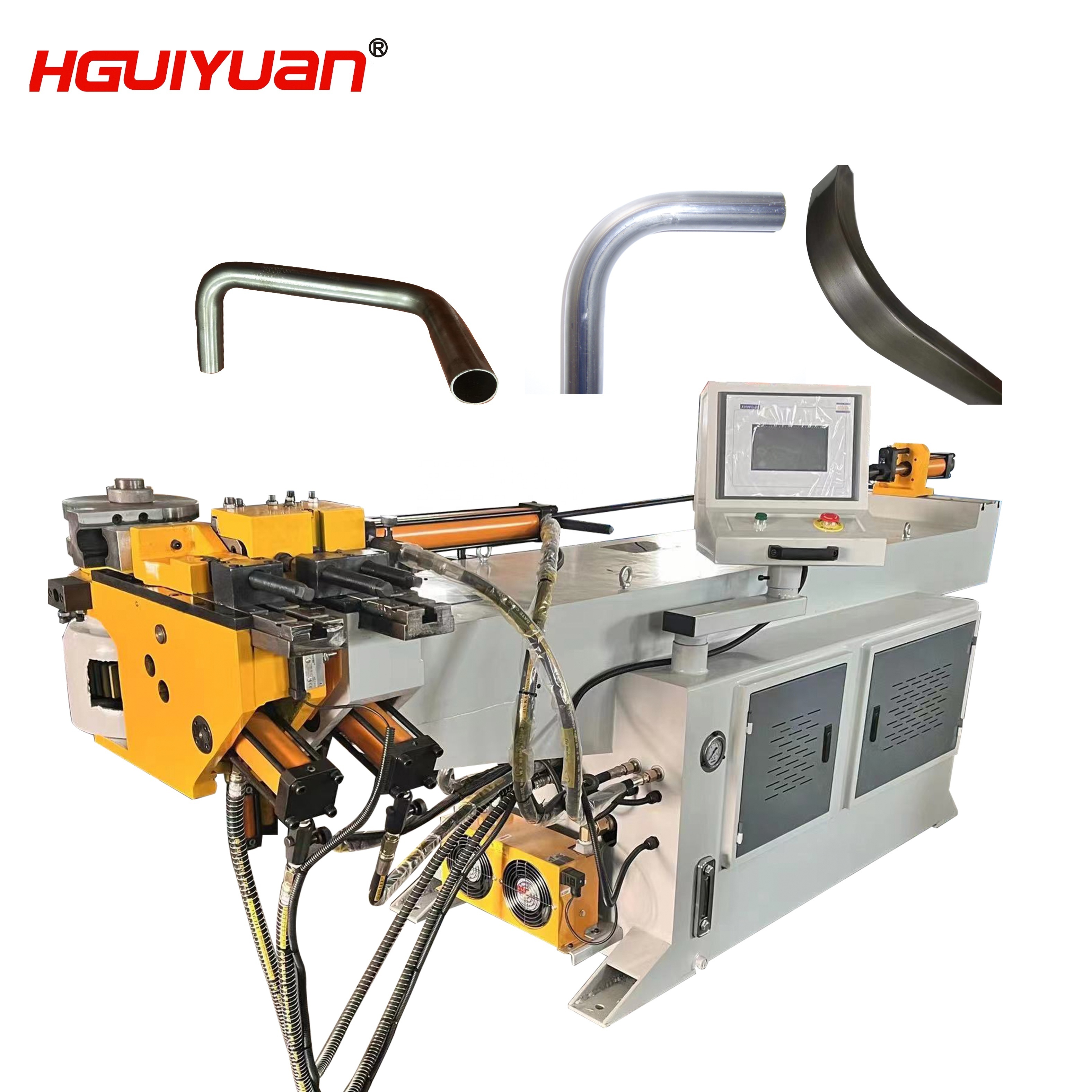 DW-38NC hydraulic semi-automatic pipe bender Stainless steel pipe bender NC metal pipe bending machine