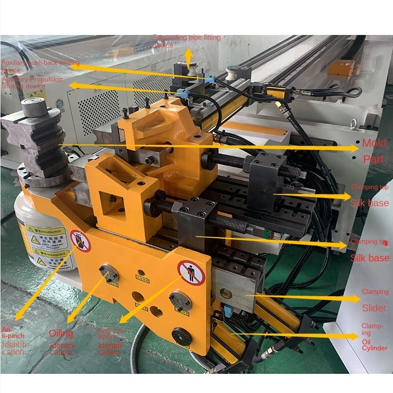 DW-38CNC2A1S exhaust pipe bending machine steel tube bender pipe and tube bending machines