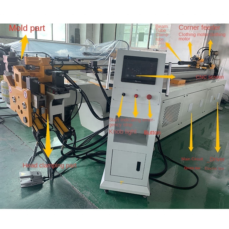 DW-38CNC2A1S exhaust pipe bending machine steel tube bender pipe and tube bending machines