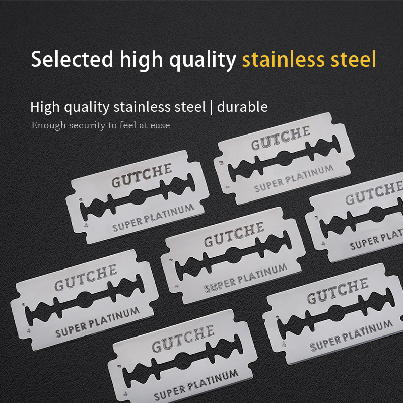 Double Edge Razor Blades Salon Use Shaving  old-fashioned shaver blade 10 pieces pack Stainless Steel Blade