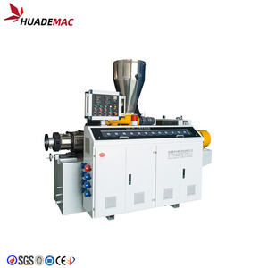 SJZ51/105  conical twin screw plastic extruder PVC UPVC profile and pipe extrusion machine