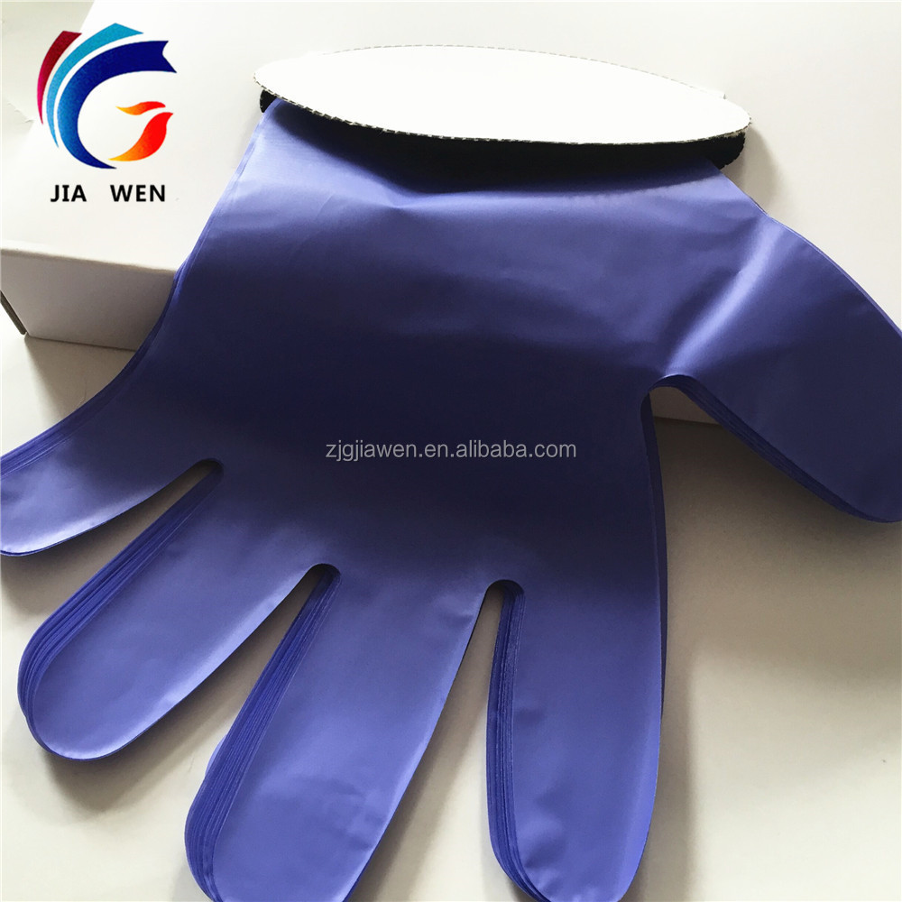 Disposable plastic black tpe poly gloves