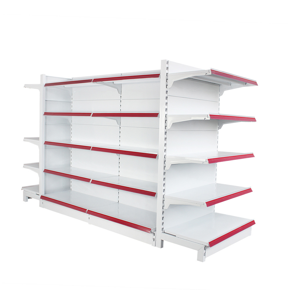 Fashionable Grocery store shelves gondola shelving unit for Supermarket display can be customized