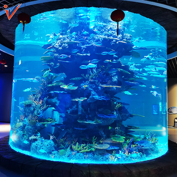 New Design LOW MOQ  Best Selling Customized Size 500 Gallon 1000 led Gallon Acrylic Aquarium Fish Tank For Hotel