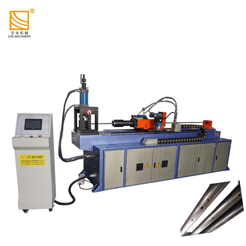 CK60CNC-1 new style China factory hydraulic single head hole automatic steel pipe hole  punching machine exhaust tool machine