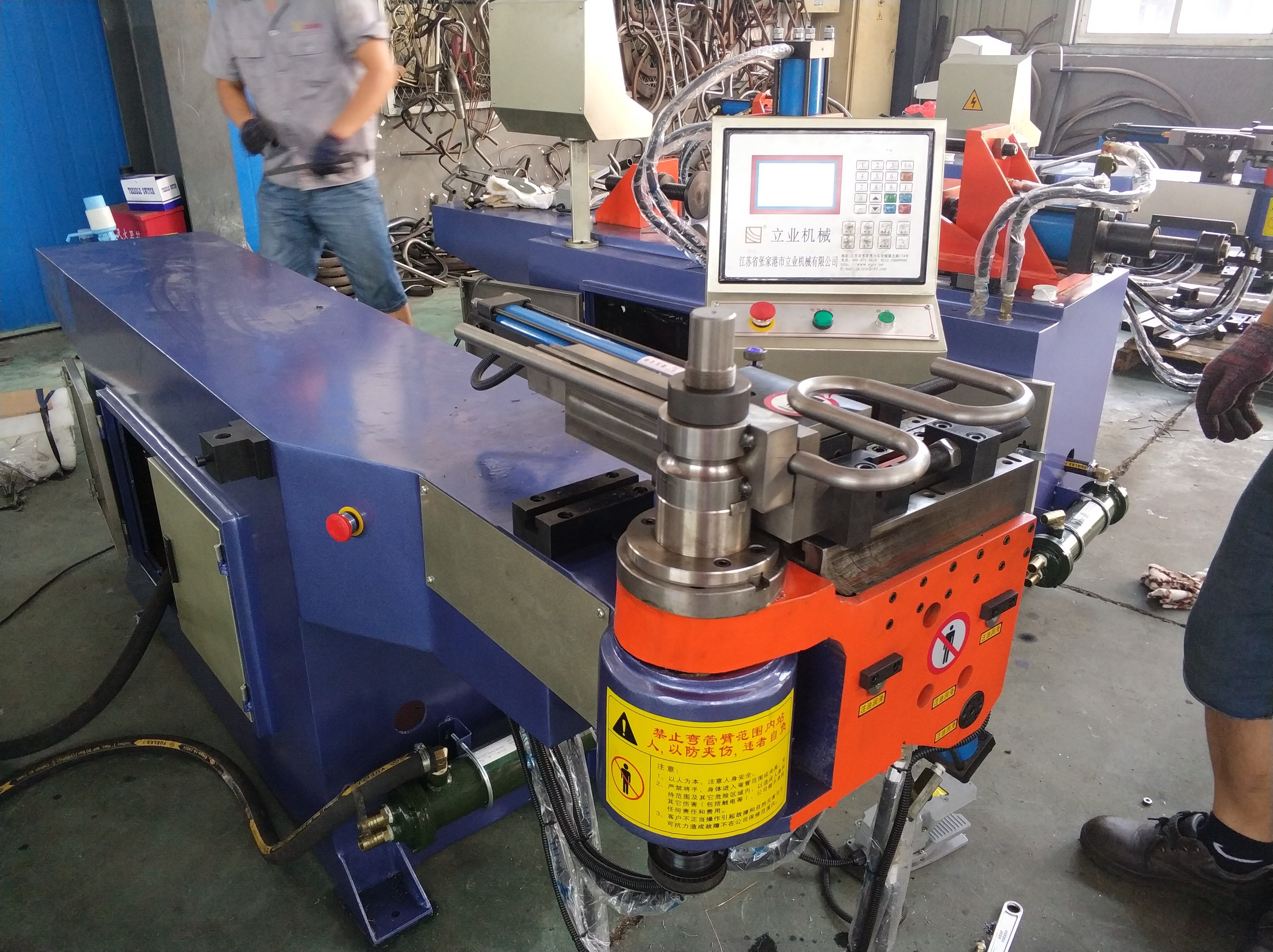 Manual Pipe Tube Metal Bender Price DW38NC Steel Pipe Bending Machine NC Semi automatic tube bending machine