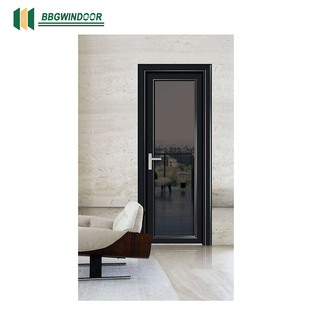 Lukliving insulation louver swing door bathroom customized swing door swing door with glass