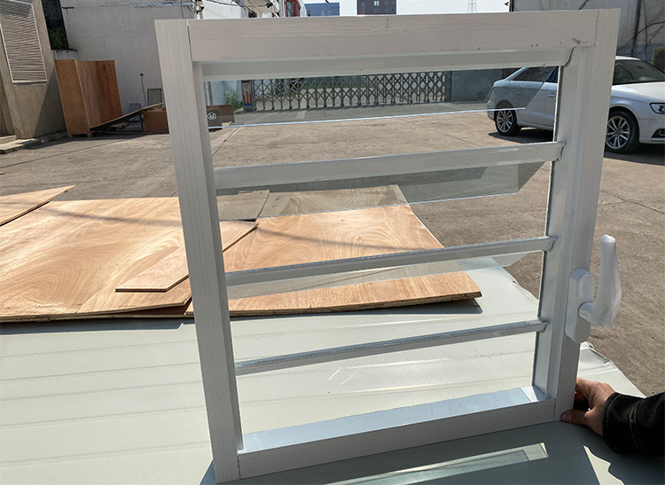 Minetal  jalousie design good ventilated aluminium frame glass louver window jalousie windows