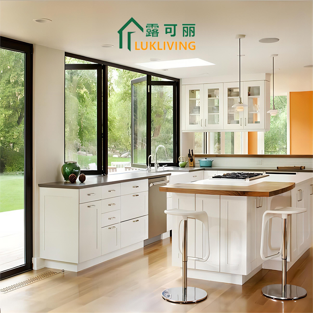 Lukliving Aluminium Tempered Glass Bi Folding Windows Horizontal Folding Local Window Aluminium Bifold Window