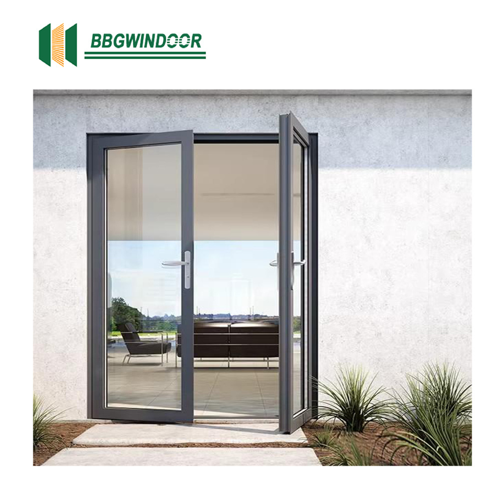 Lukliving Hot sale automatic swing door aluminum double swing door