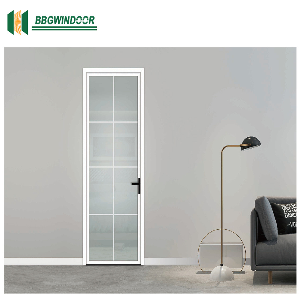 Lukliving insulation louver swing door bathroom customized swing door swing door with glass