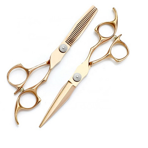 HS-0018  Japan Steel 440c Hair Cutting Barber Scissors Titanium Salon Shears Kasho Hairdressing Set Mizutani Professional