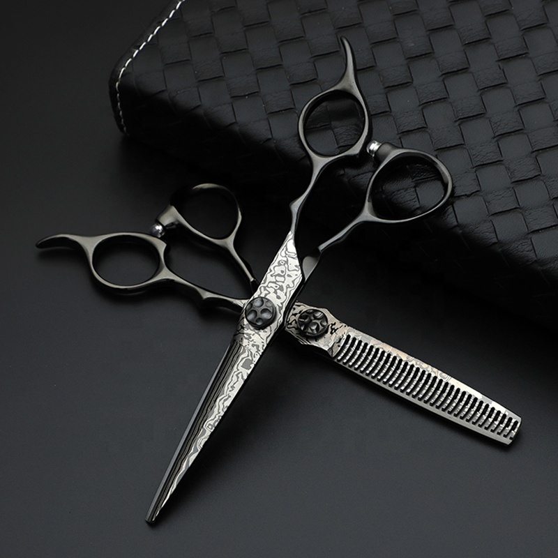 HS-0038 Hairdressing Barber Shears Set Titanium Japan Steel 440c Mizutani  Salon Scissors Professional Hair Cutting Beauty