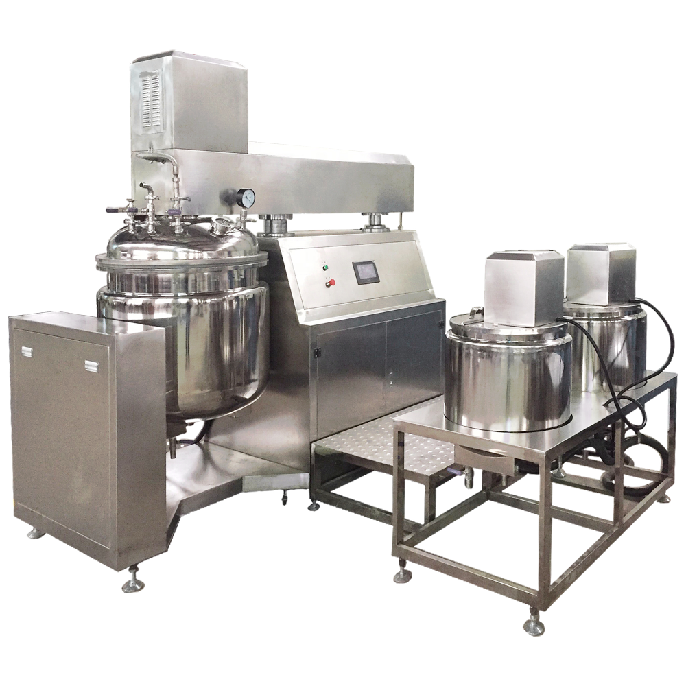 Automatic Emulsifying Small Cosmetic Shampoo Cream Homogenizer Vacuum Mixing Machine Mixer