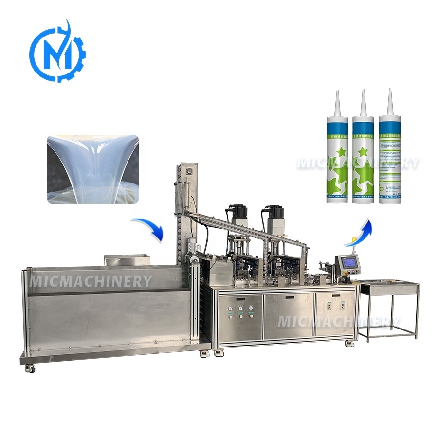 Automatic Adhesive Sealant Grease Cartridge Silicone Filling Machine