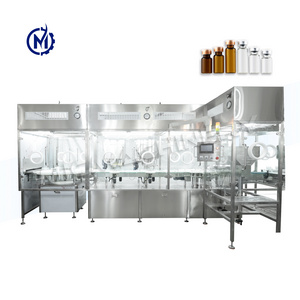 Automatic Penicillin Screw Double Head 10ml Glass Bottle Vial 1-100g Washing Sealing and Capping Powder Filling Machine