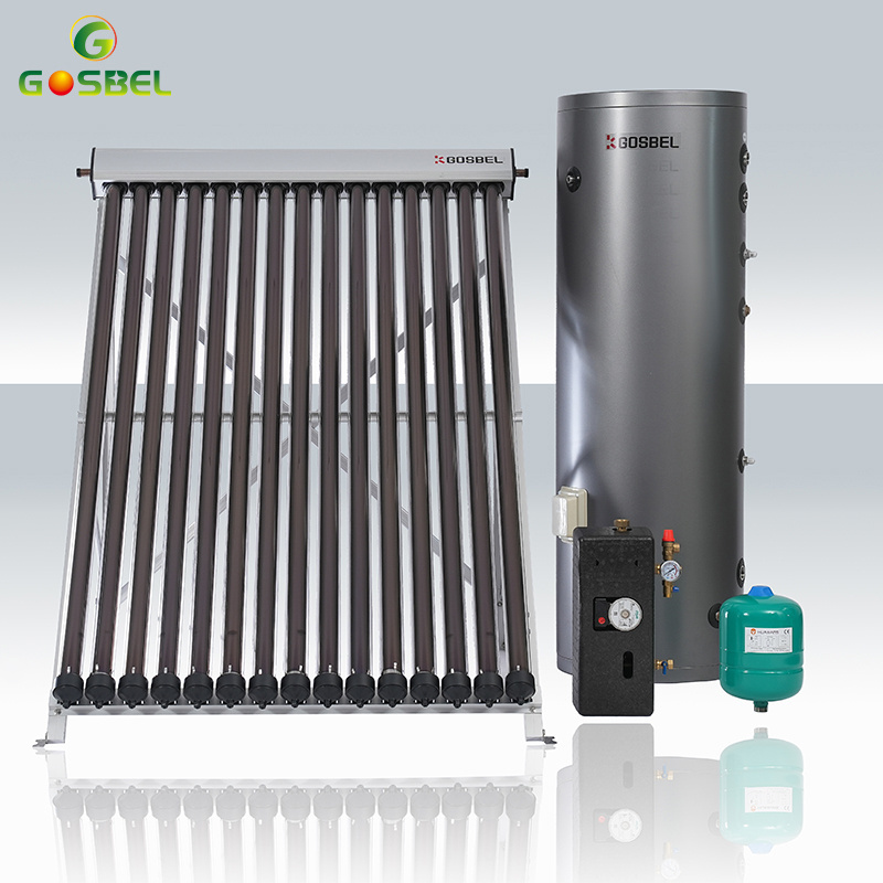 GOSBEL 100L/240L/300L vacuum solar collector china solar hot water heater kit solar thermal collector