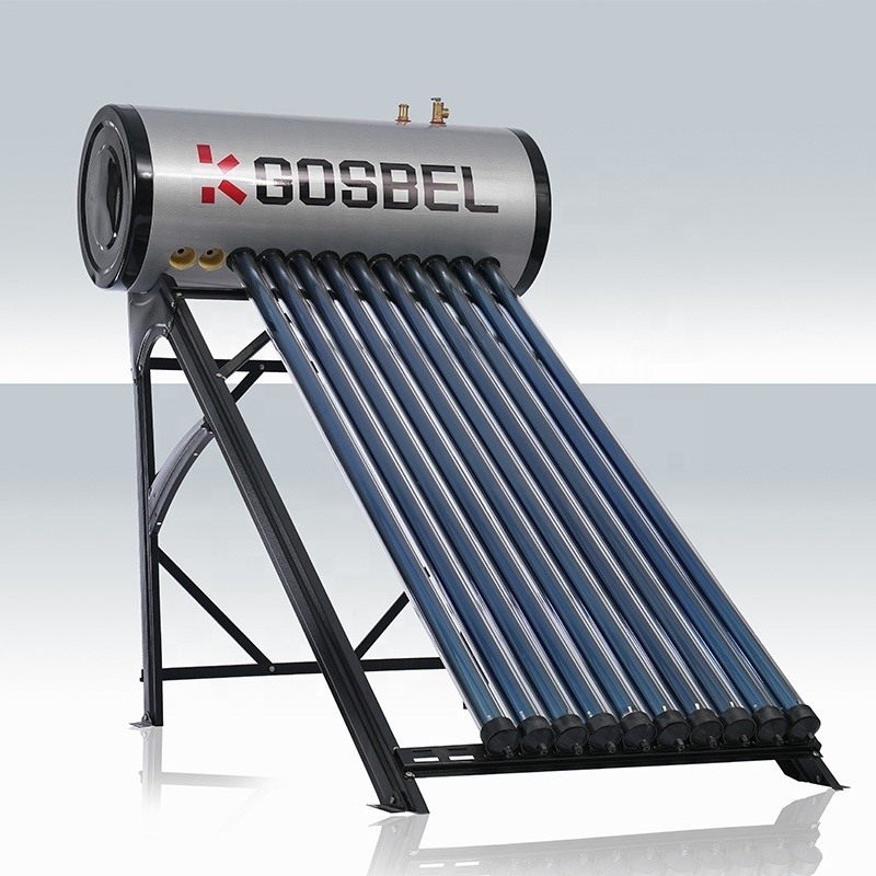 GOSBEL 120l 200l 300l tube solar hot water heater kit pressurized solar water heaters for home use