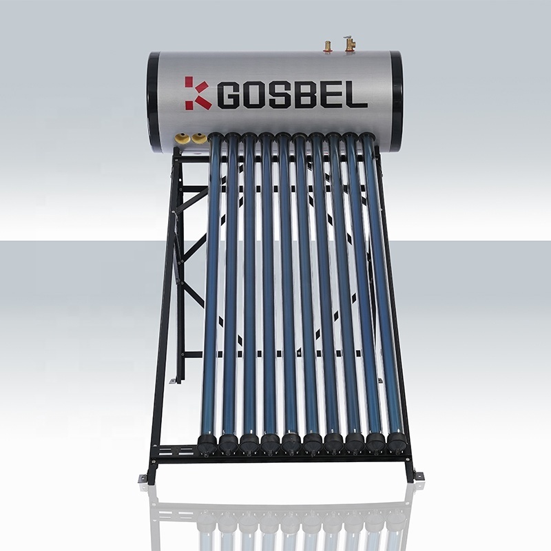 GOSBEL 120l 200l 300l tube solar hot water heater kit pressurized solar water heaters for home use