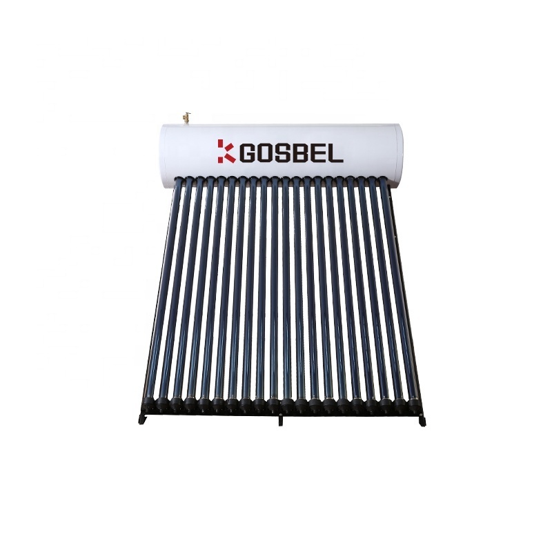 Pressurized Solar Water Heater 100l 200I 300l heat pipe System solar parts For Home Hotel Or Commercial