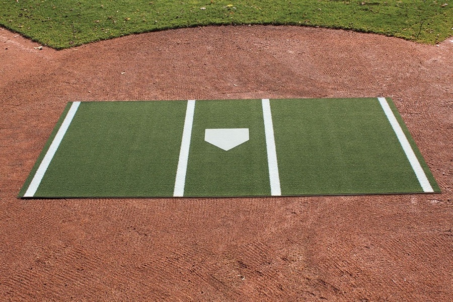 NWT baseball batting box cushion artificial grass mat for softball hitting practice