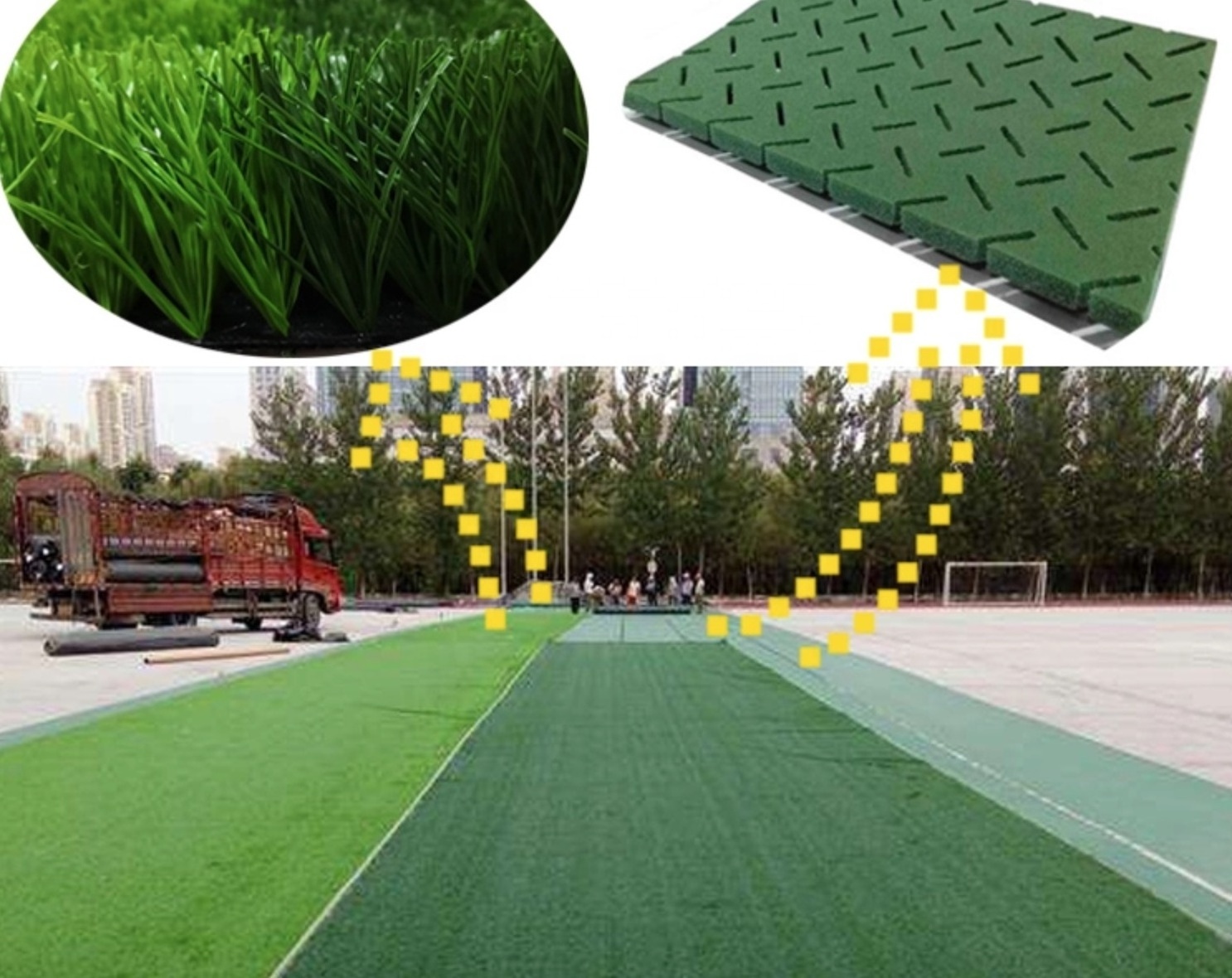 NWT Shock pad Underlay for Synthetic artificial Grass football Field soccer ground