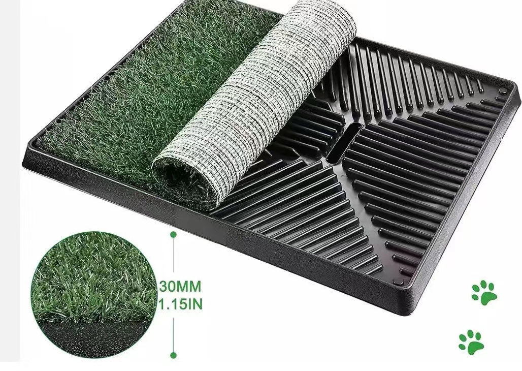 synthetic plastic dog potty grass pee pad artificial pet grass patch artificial grass roll garden pet turf rug