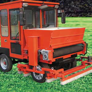 Artificial grass Turf Brushing and infilling  machine for soccer football field pitch court installation