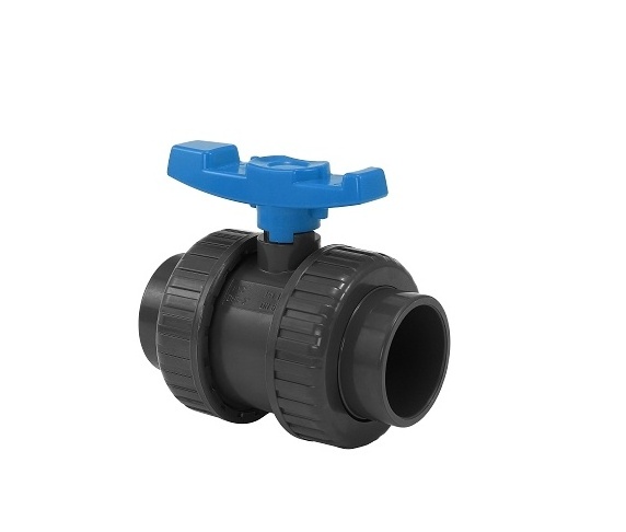 Double Union PVC Manual Socket Ball Valve True Customizable ODM for Water/Irrigation General Applicationn