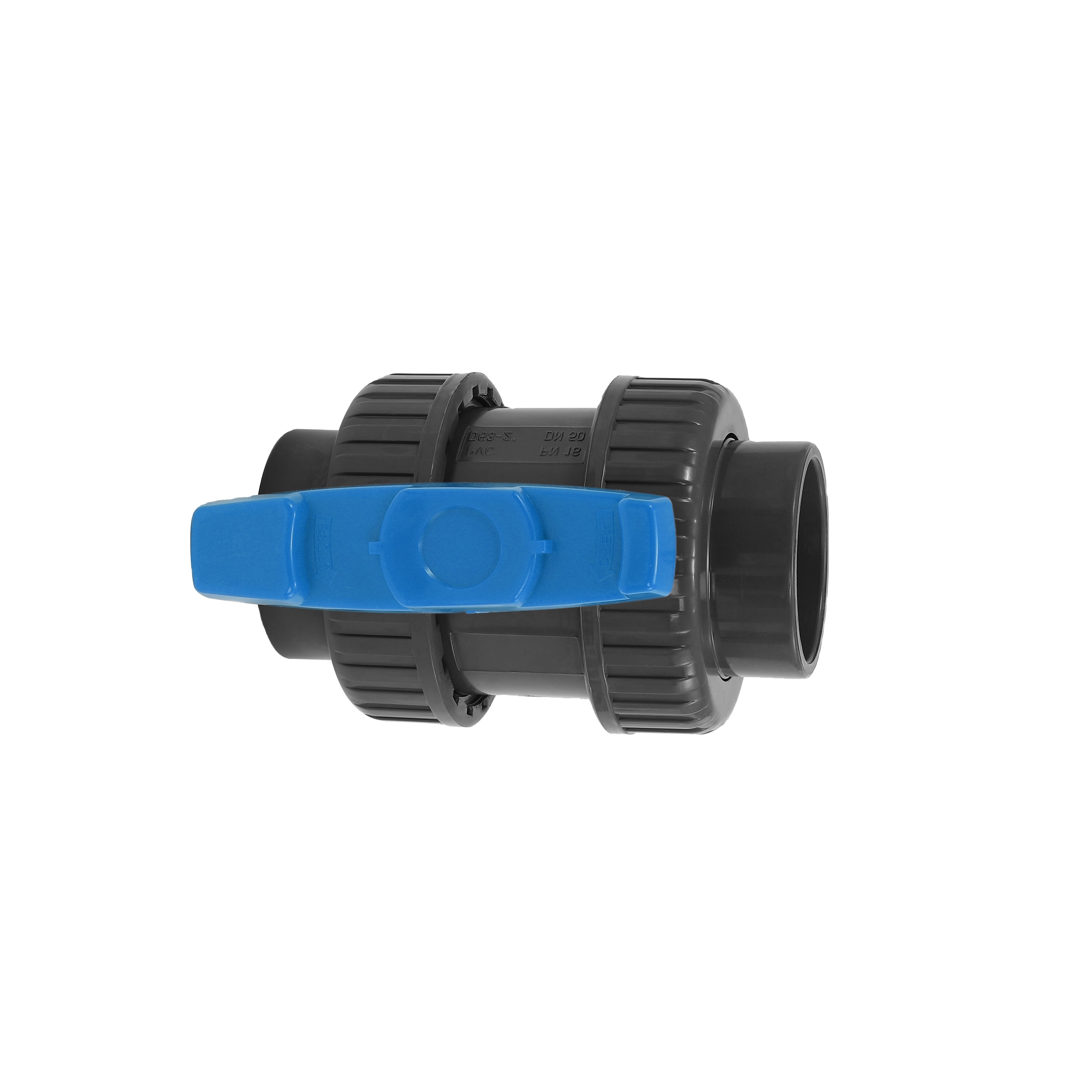 Double Union PVC Manual Socket Ball Valve True Customizable ODM for Water/Irrigation General Applicationn