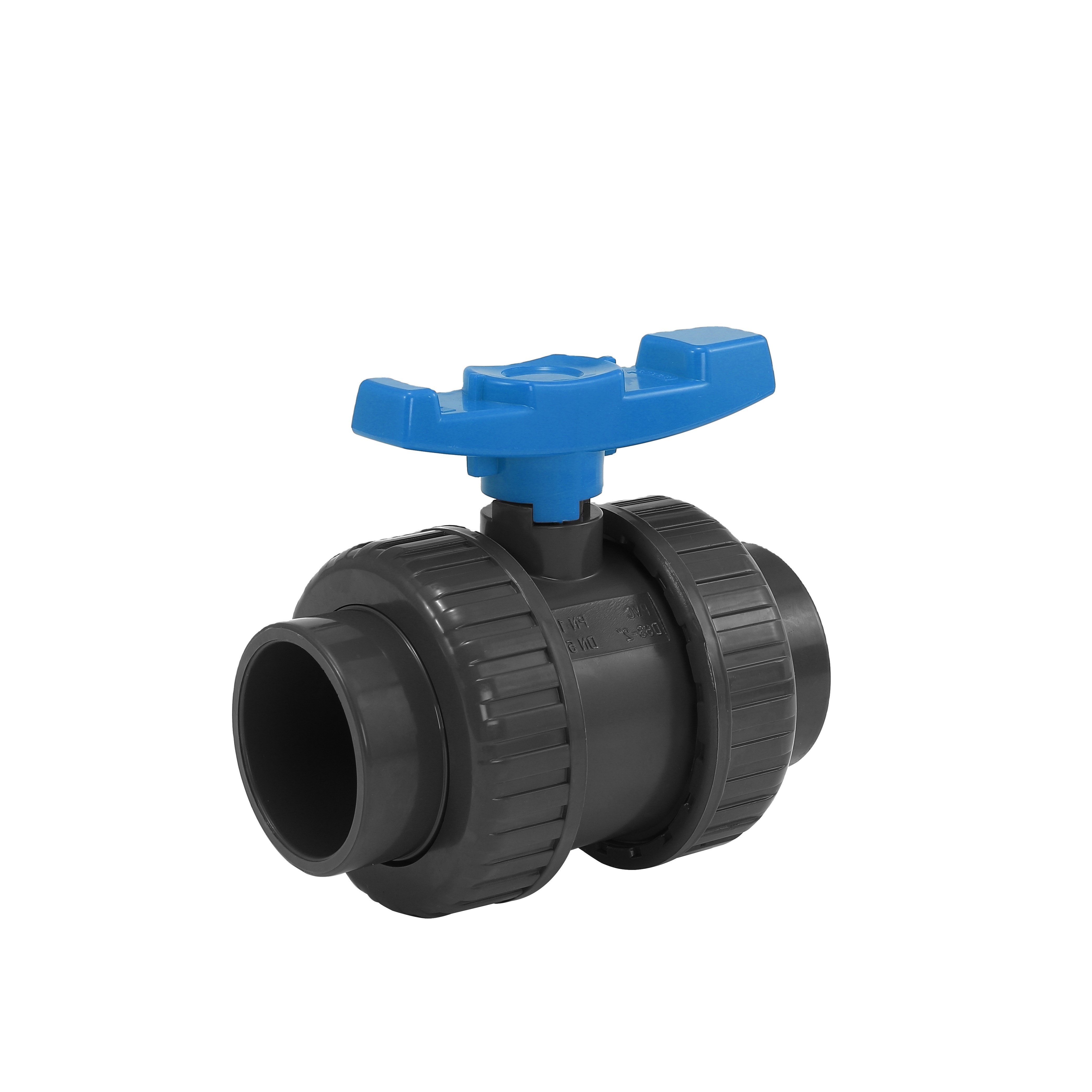 Double Union PVC Manual Socket Ball Valve True Customizable ODM for Water/Irrigation General Applicationn