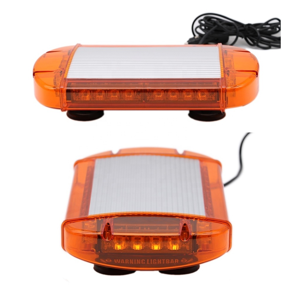 Magnetic Installation 24V Vehicle Amber Strobe Rotating LED Warning Light Bar