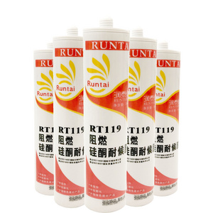 RT119 suitable for most building materials without adverse reaction or corrosion fireproof silicone sealant