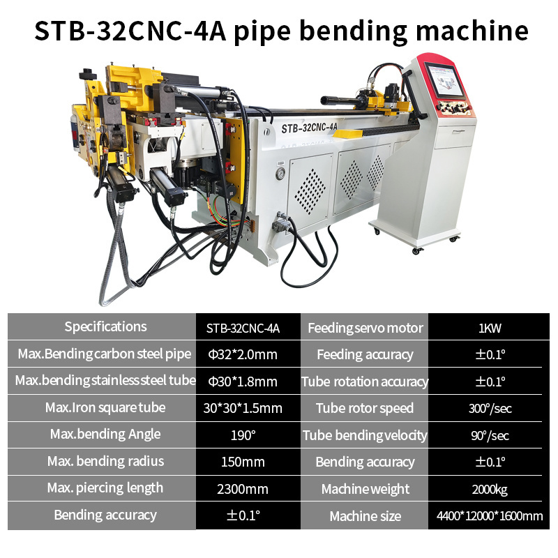 STB-32CNC-4A Tube Bending Machine Stainless Steel Pipe Bending Machine Cnc dobladora de tubos