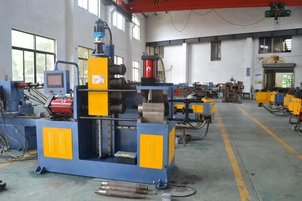 SG-60 Single head stainless steel mild metal pipe reduce /enlarge wrinkle end forming machine