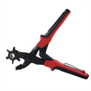 Punch Hole Puncher Rotate Leather Hole Punching Plier Tool