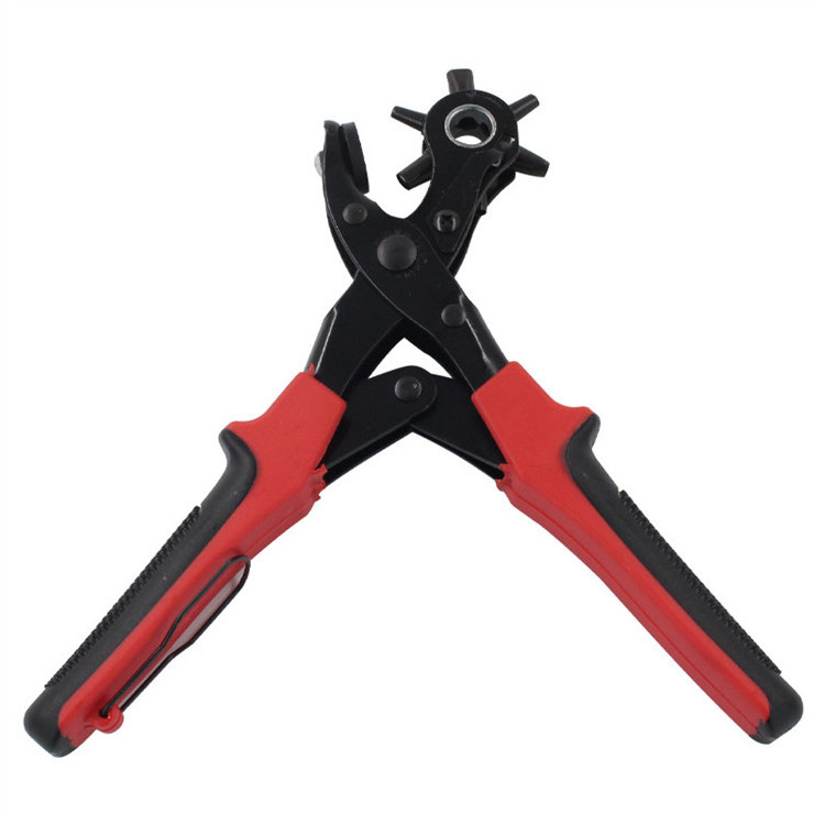 Punch Hole Puncher Rotate Leather Hole Punching Plier Tool