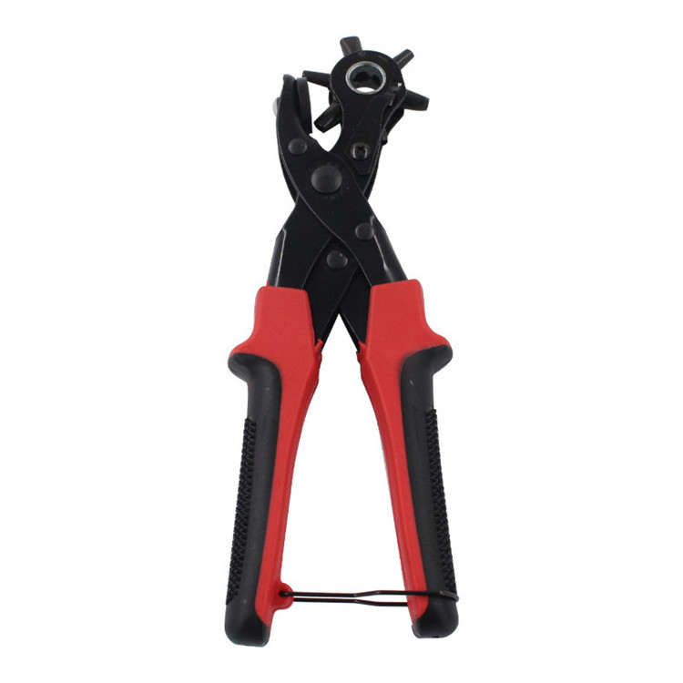 Punch Hole Puncher Rotate Leather Hole Punching Plier Tool