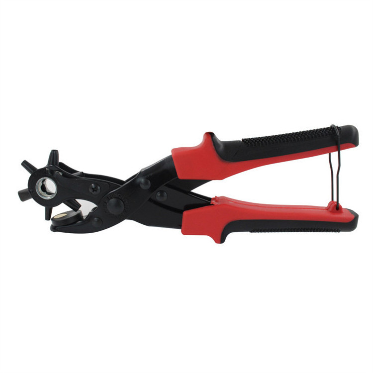 Punch Hole Puncher Rotate Leather Hole Punching Plier Tool