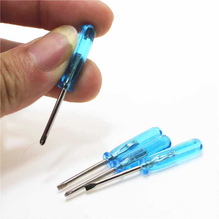 Transparent Plastic handle Mini Phillips Cross Head Screwdriver