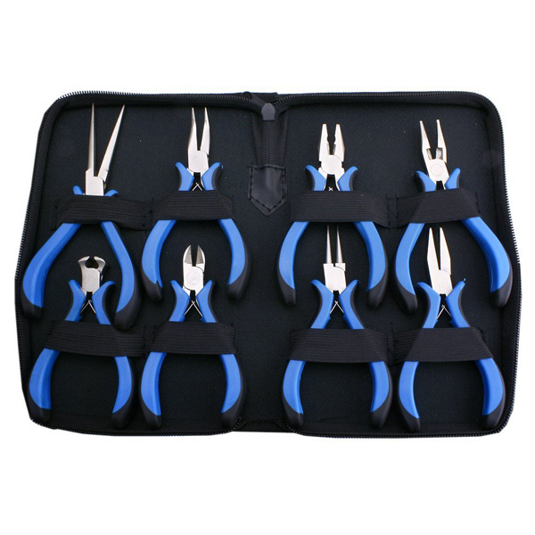 Jewelry Making Tools Kit With Zipper Case Mini Precision Pliers Tools Set For Jewelry Beading Wire Cutting Craft